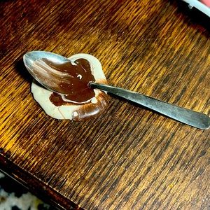 Unique Fake Chocolate ice cream looking spill